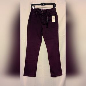 Gloria Vanderbilt Amanda Violet Colored Jeans Size 6P Classic Fit Tapered Mid R
